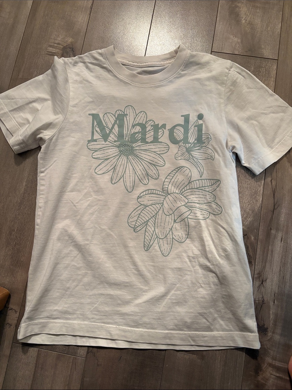 Mardi Mercredi Kids White Graphic Tee XL 130cm